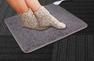 Image showing  Electric Carpeted Foot Warmer Mat, 250 BTU