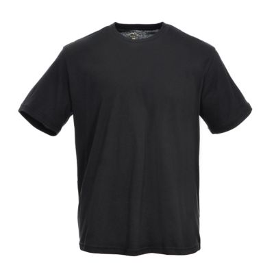 Men's Black Cotton Prune Packers T-Shirt-C