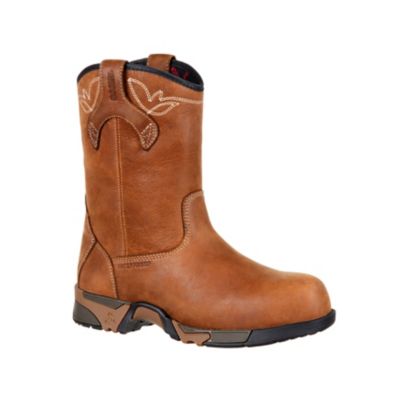 women's work boots pull on