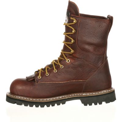 Image showing 5 th Georgia Boot Men's Steel Toe Chocolate Steel Waterproof Logger Boots, 8 in.