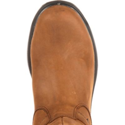 Image showing 6 th Georgia Boot Men's FLX Point Composite Toe Waterproof Wellington Boots, 10 in., Brown