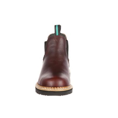 Image showing 3 th Georgia Boot Men's Steel Toe Brown Farm 'N Ranch Steel Waterproof Lace-Up Boots, 6 in.