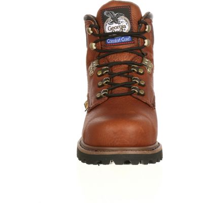 Image showing  Men's Steel Toe Briar Brown Hammer Lace-Up Boots, 6 in.