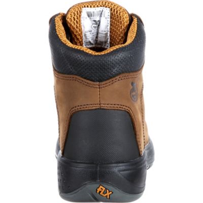 Image showing 4 th Georgia Boot Men's 6 in. Brown FLX Point Waterproof Lace-Up Boots