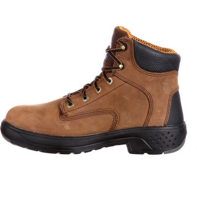 Image showing 5 th Georgia Boot Men's FLX Point Composite Toe Waterproof Lace-Up Boots, 6 in., Brown