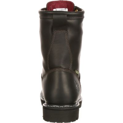 Image showing  Men's Waterproof Thinsulate Insulated Logger Boots, 8 in., Black
