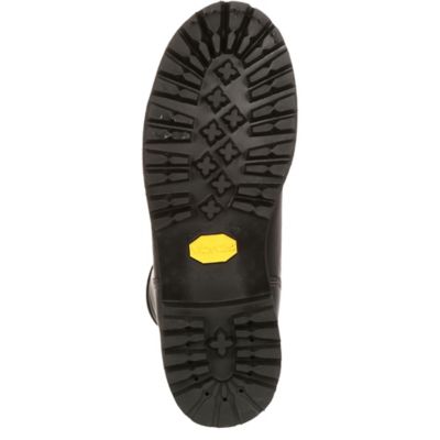 Image showing  Men's Waterproof Thinsulate Insulated Logger Boots, 8 in., Black