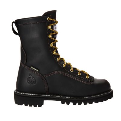 Image showing 6 th Georgia Boot Men's Waterproof Thinsulate Insulated Logger Boots, 8 in., Black