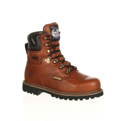 Georgia Boot Men's Steel Toe Hammer Steel Lace-Up Boots, 8 in., Briar Brown