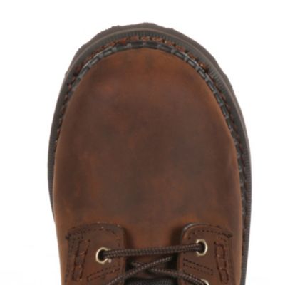 Image showing  Men's Steel Toe Brookville Waterproof Lace-Up Boots, 8 in., Dark Brown