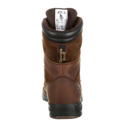 Image showing  Men's Athens Round Toe Waterproof Lace-Up Boots, 8 in., Brown