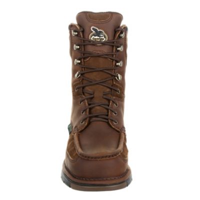 Image showing 3 th Georgia Boot Men's Athens Round Toe Waterproof Lace-Up Boots, 8 in., Brown