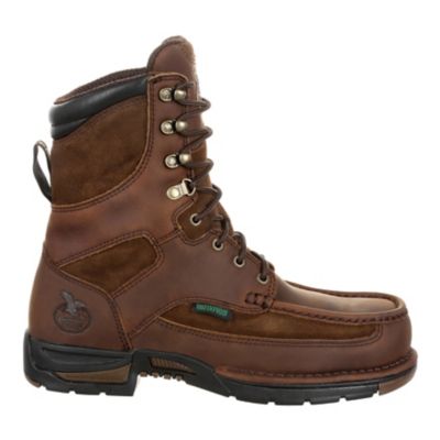 Image showing 6 th Georgia Boot Men's Athens Round Toe Waterproof Lace-Up Boots, 8 in., Brown
