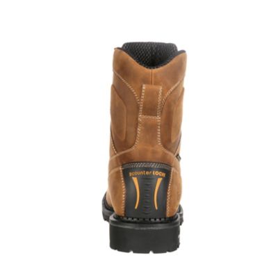 Image showing  Men's Crazy Horse Composite Toe Waterproof Logger Work Boots, 8 in.