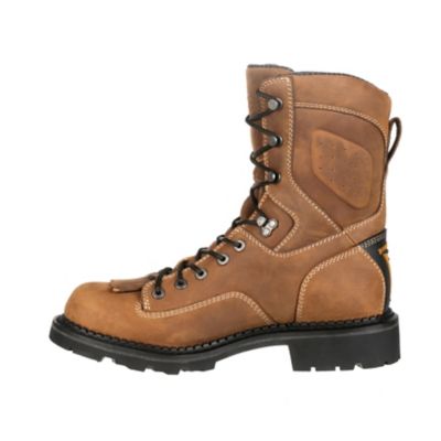 Image showing  Men's Crazy Horse Composite Toe Waterproof Logger Work Boots, 8 in.