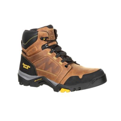 Georgia Boot Men's Crazy Horse AMPlitude Protective Toe Waterproof Work Boots, 6 in.