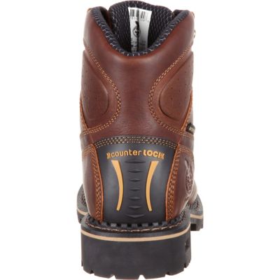 Image showing  Men's Waterproof Logger Work Boots, Dark Brown, 6 in., GB00163