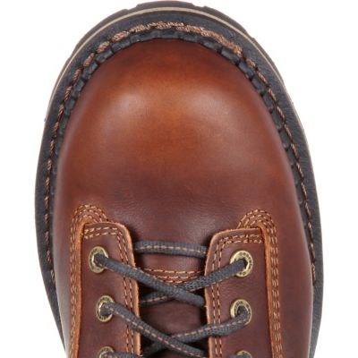 Image showing 6 th Georgia Boot Men's Waterproof Logger Work Boots, Dark Brown, 6 in., GB00163