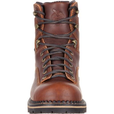 Image showing  Men's Waterproof Logger Work Boots, Dark Brown, 6 in., GB00163