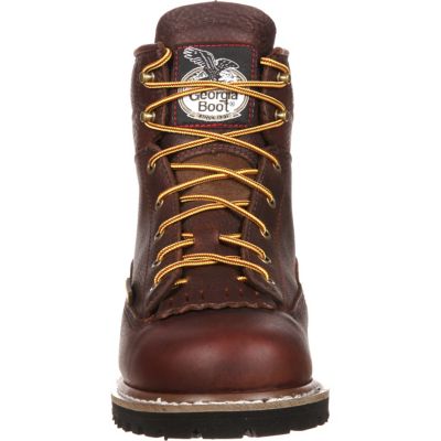 Image showing  Men's Lace-to-Toe Round Toe Waterproof Logger Work Boots, 6 in.