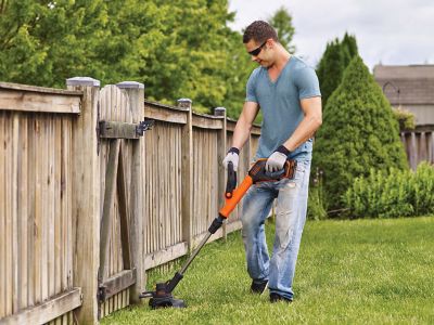 Image showing 7 th Black & Decker 12 in. 20V Max Straight Shaft Cordless String Trimmer/Edger, Battery and Charger Included