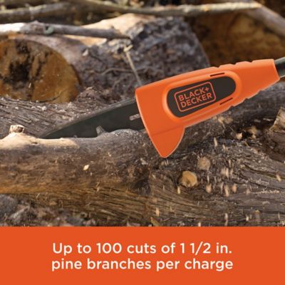 Image showing 5 th Black & Decker 8 in. 20V MAX Cordless Pole Saw Kit, Battery and Charger Included