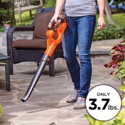 Image showing 6 th Black & Decker LSW321 130 MPH/350 CFM 20V Max Cordless Handheld Leaf Blower, Battery and Charger Included