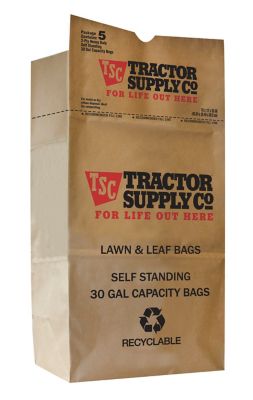 AJM 30 gal. 2-Ply Paper Lawn And Leaf Bags, 5 pk.