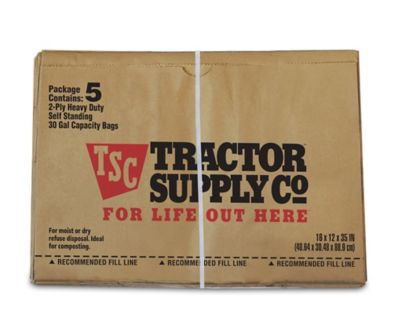 Image showing  30 gal. 2-Ply Paper Lawn and Leaf Bags, 5 ct.