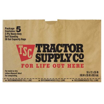 Image showing  30 gal. 2-Ply Paper Lawn and Leaf Bags, 5 ct.