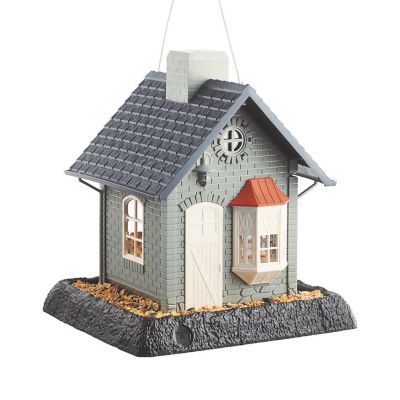 North States Bayside Cottage Hopper Bird Feeder, 5 lb. Capacity Decorative and Well Constructed Bird Feeder