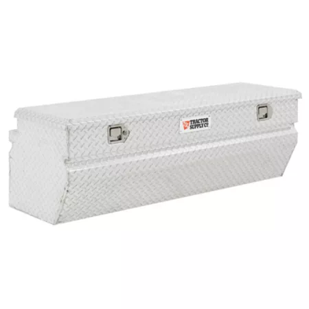 Tractor Supply Silver Aluminum Trunk Truck Tool Box 57 in x 20 in x 19 in. Truck Tool Box Chests