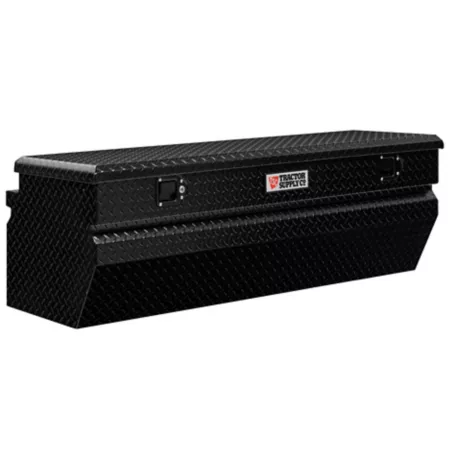 Tractor Supply Black Aluminum Trunk Truck Tool Box 57 in x 20 in x 19 in. Truck Tool Box Chests