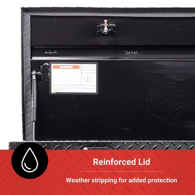 Image showing  57 in. Aluminum Truck Tool Box Chest, Black