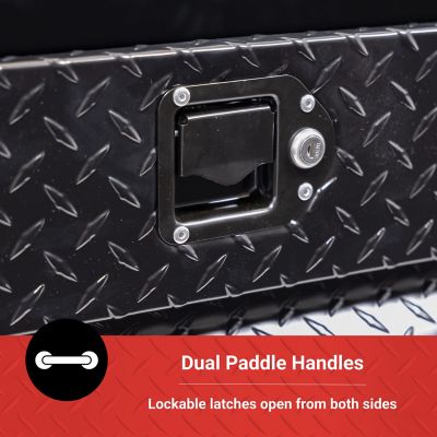 Image showing 6 th Tractor Supply 57 in. Aluminum Truck Tool Box Chest, Black