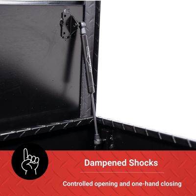 Image showing 7 th Tractor Supply 57 in. Aluminum Truck Tool Box Chest, Black