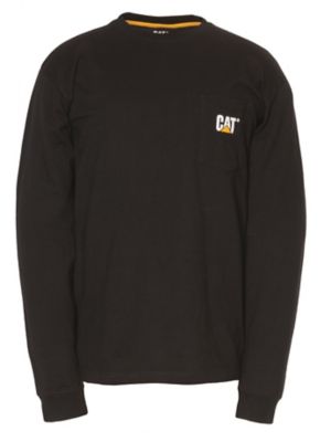 Caterpillar Men's Long-Sleeve Trademark Pocket T-Shirt