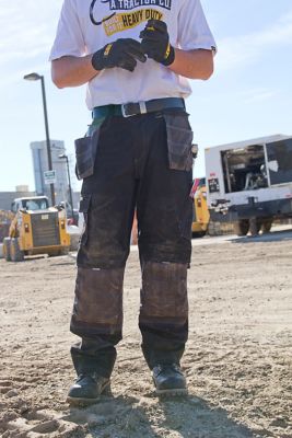 Image showing 4 th Caterpillar Men's Classic Fit High-Rise Trademark Work Trousers