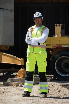 Image showing  Men's Hi-Vis Relaxed Fit Trademark Work Trousers