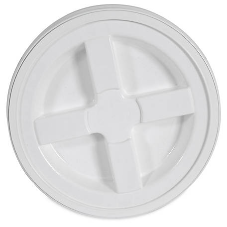 White Gamma Seal Lids with 10% - 60% humidity indicator card 3 Pack 