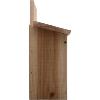 Image showing  Cedar Bluebird House with Home Tweet Home Design/T-Post Mount Combo, 7.5 in. x 7.5 in. x 14 in.
