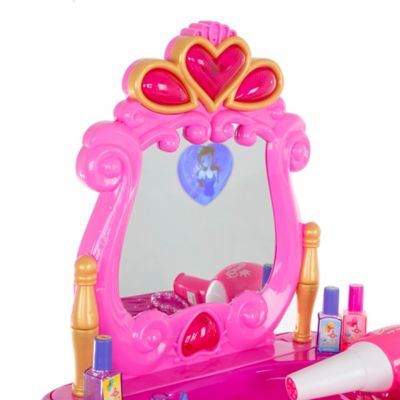 Image showing  Pretend Play Princess Vanity with Stool, Accessories, Lights, Sounds