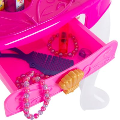 Image showing  Pretend Play Princess Vanity with Stool, Accessories, Lights, Sounds