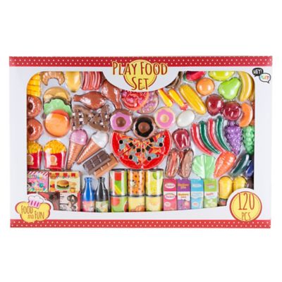 Hey! Play! Pretend Play Assorted Food Set with Fresh, Boxed and Canned Food
