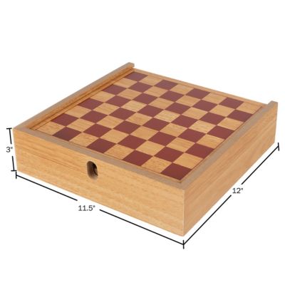 Image showing  7-in-1 Combo Game with Chess, Ludo, Chinese Checkers and More, For Ages 6+
