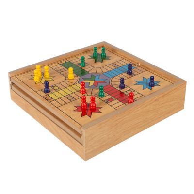 Image showing 7 th Hey! Play! 7-in-1 Combo Game with Chess, Ludo, Chinese Checkers and More, For Ages 6+