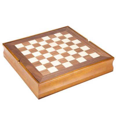 Image showing  7-in-1 Classic Combo Game Set with Chess, Checkers, Cribbage and More, 2 Players, For Ages 6+