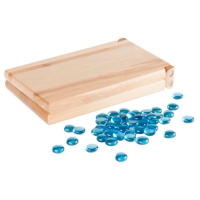 Image showing  Wooden Folding Mancala Game, 2 Players, For Ages 6+