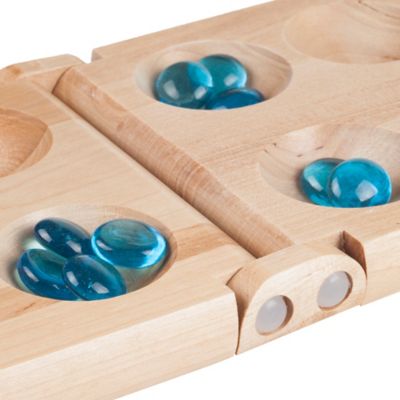Image showing  Wooden Folding Mancala Game, 2 Players, For Ages 6+