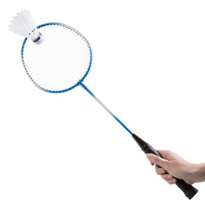 Image showing  Badminton Set Complete Outdoor Yard Game with 4 Racquets, Net with Poles, 3 Shuttlecocks and Carrying Case